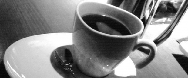 A coffee cup at Terra Vista.  Detail of photo by B. D. Hilling, 2013.